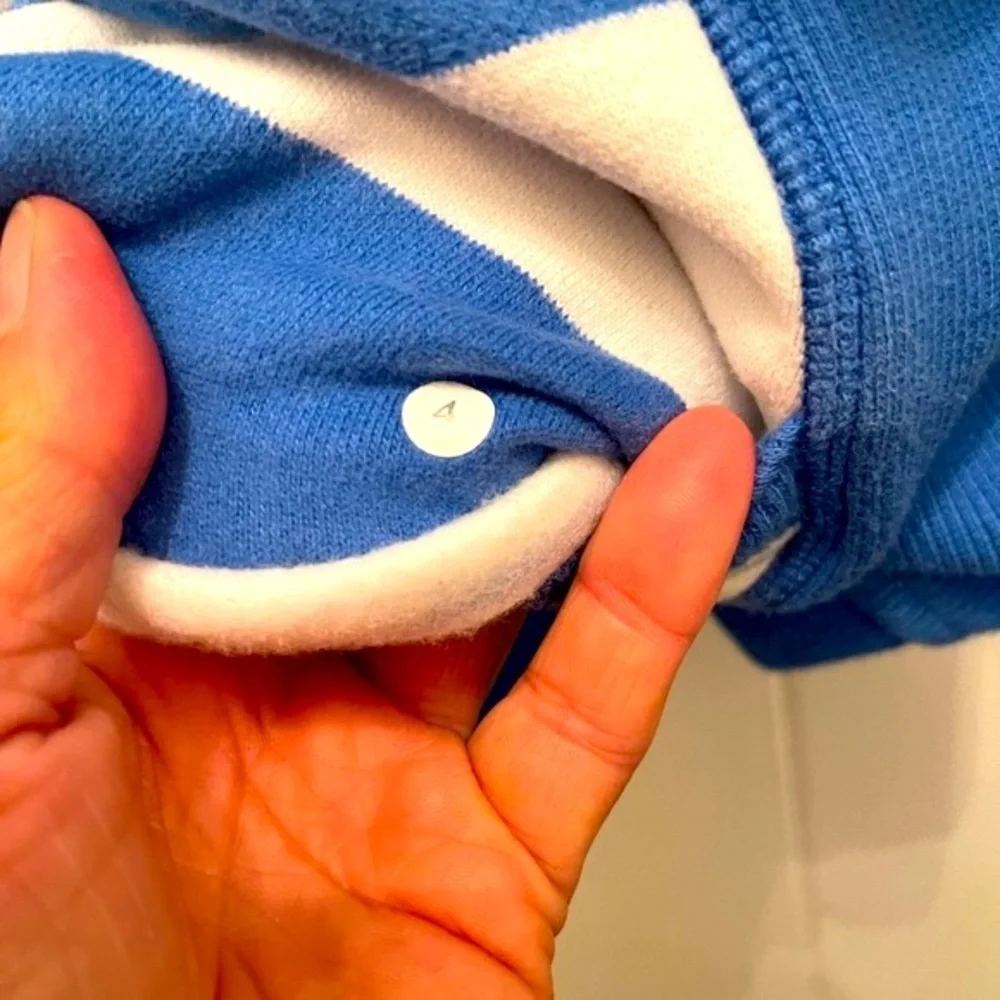 Lululemon | Electric Blue and White Scuba Hoodie - Picture 7 of 11